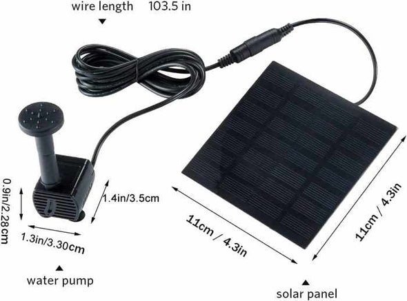 Solar Power Water Fountain Floating Water Pump