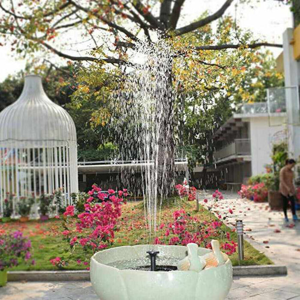 Solar Powered Floating Pump Water Fountain