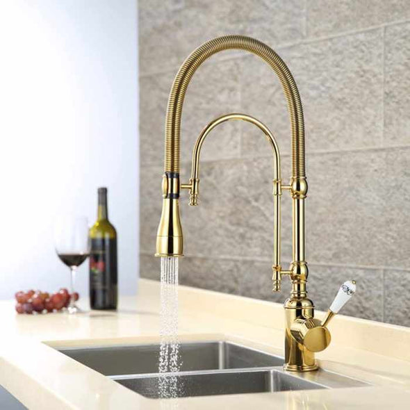 Spootly™ Luxury Copper Kitchen Sink Faucet Single Hole Faucet