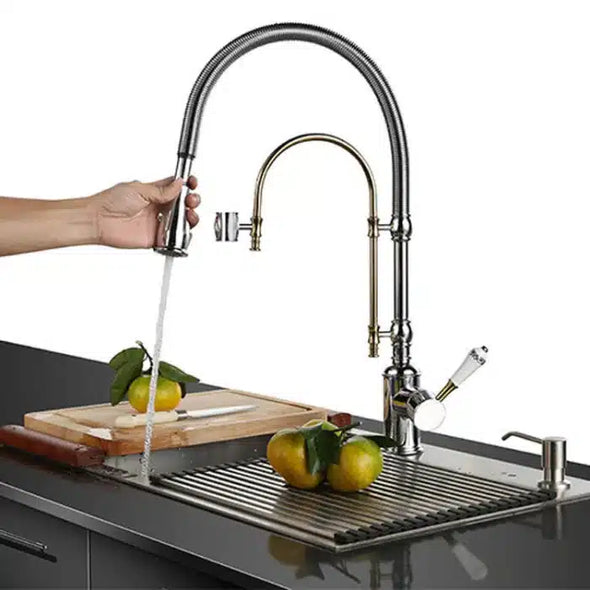 Spootly™ Luxury Copper Kitchen Sink Faucet Single Hole Faucet