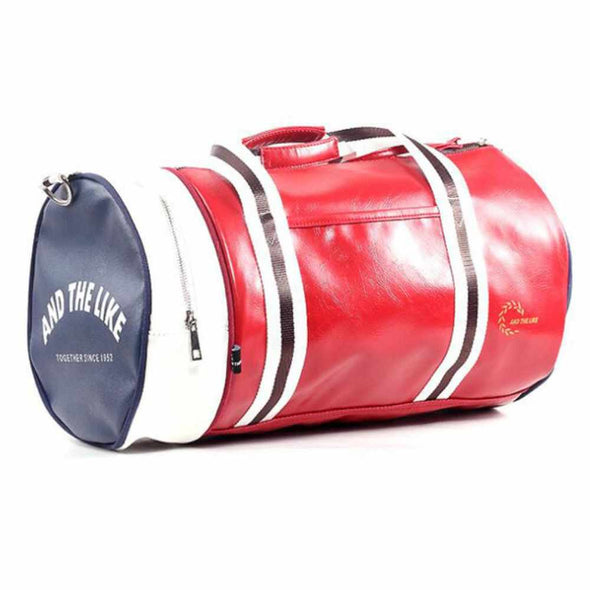 Sport Gym Leather Bag With Shoes Storage Pocket