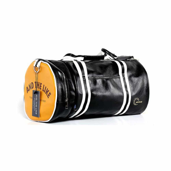 Sport Gym Leather Bag With Shoes Storage Pocket