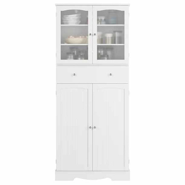 Standalone Freestanding Kitchen Pantry Cabinet-Aroflit
