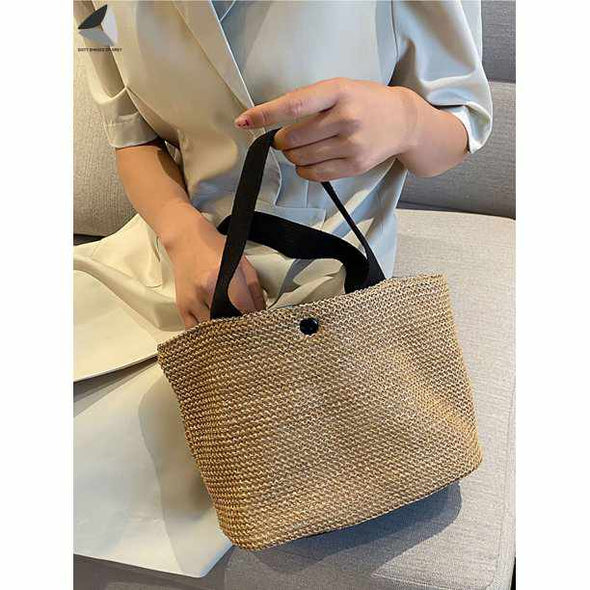 Straw beach bag