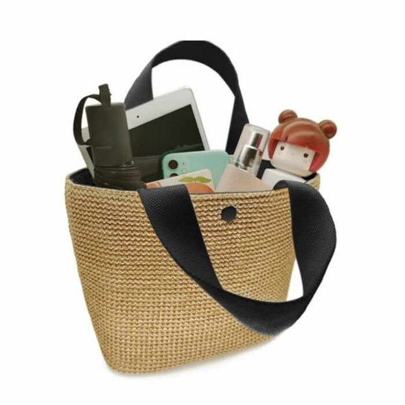 Straw beach bag