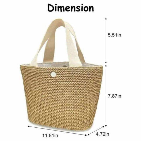 Straw beach bag