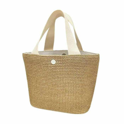 Straw beach bag