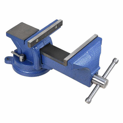 Sturdy Cast Iron Bench Vice with 360° Swivel Base