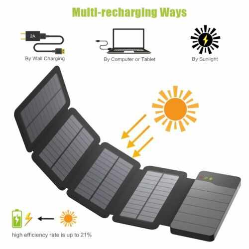 SunBeam™ Portable Solar Panel Outdoor Camping Mobile Phone Charger