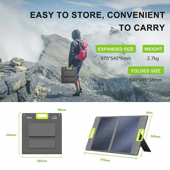 SunEnergy™ Portable Power Station Solar Generator with Foldable Solar Panel