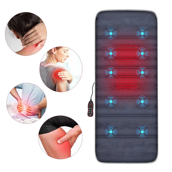 Full Body Massage Mat with Heat, 10 Motors, 9 Modes & Comfort
