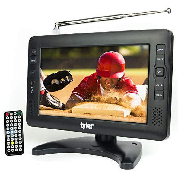 Portable 9" LCD TV, Battery Operated, Detachable Antennas, USB Input