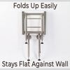 Wall Mounted Folding Shower Chair Bench Seat-Aroflit