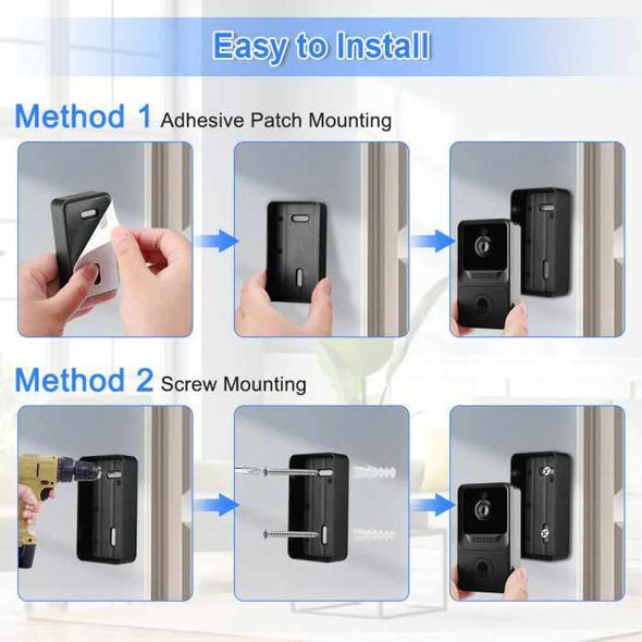 Wireless Video Doorbell with Cameras