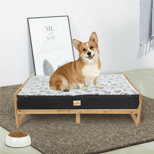 Wooden Elevated Pet Dog Bed Cots-Aroflit