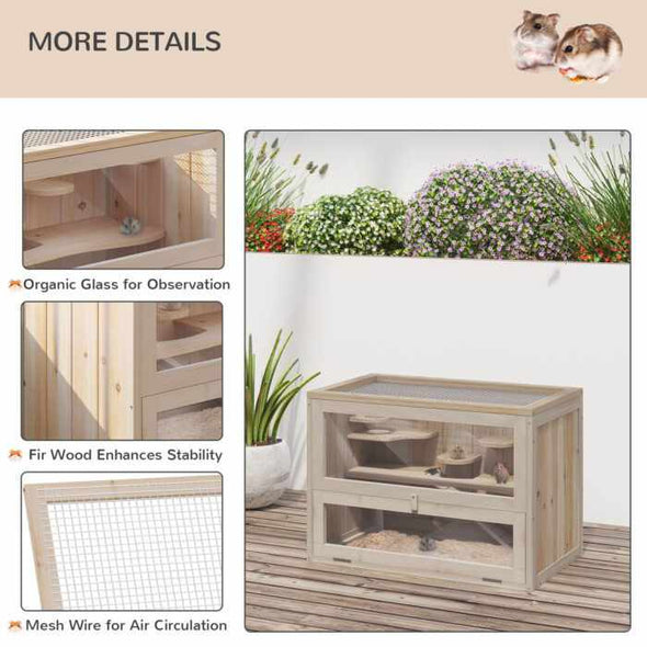 Wooden Hamster Habitat