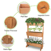 Wooden Raised Standing Garden Bed Vegetable Planter Boxes-Aroflit