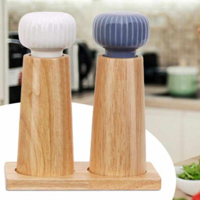 Wooden Salt and Pepper Grinder Set