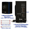 Acoustic Audio 5.1 Bluetooth Speaker System, 6 Speaker Home Theater - Aroflit