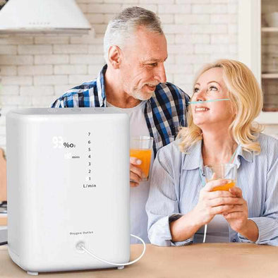 Adjustable 1 - 7L/Min Portable Home Oxygen Concentrator - Aroflit