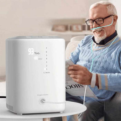 Adjustable 1 - 7L/Min Portable Oxygen Air Concentrator Machine - Aroflit
