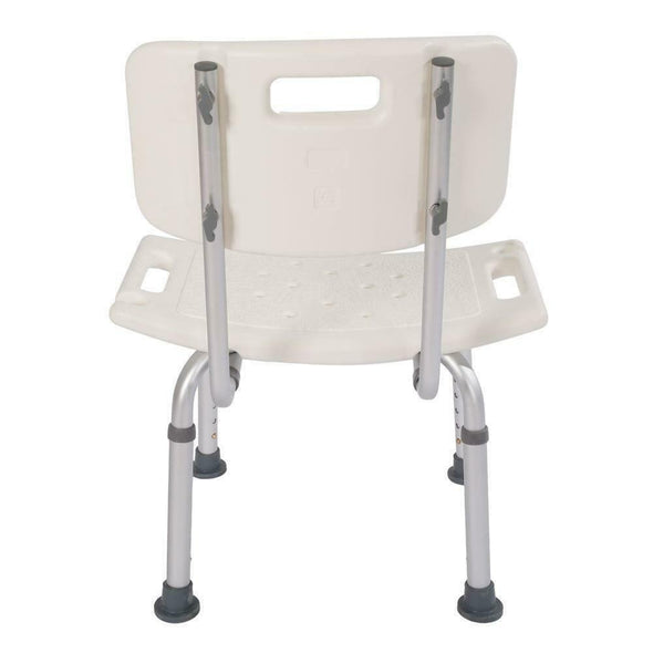 Adjustable Bathroom Shower Chair with Backrest for Elderly & Disabled - Aroflit
