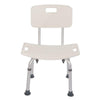 Adjustable Bathroom Shower Chair with Backrest for Elderly & Disabled - Aroflit