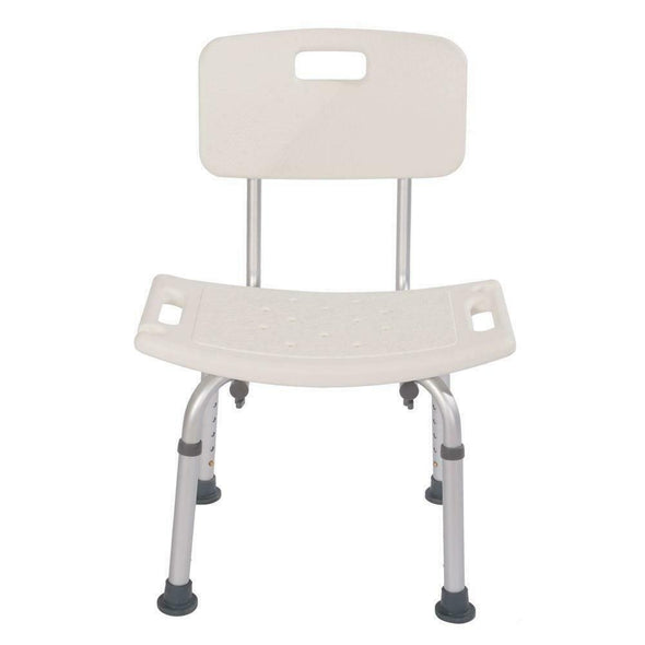 Adjustable Bathroom Shower Chair with Backrest for Elderly & Disabled - Aroflit