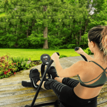 Adjustable Compact Seated Back Rowing Exercise Machine – Low - Impact Full - Aroflit