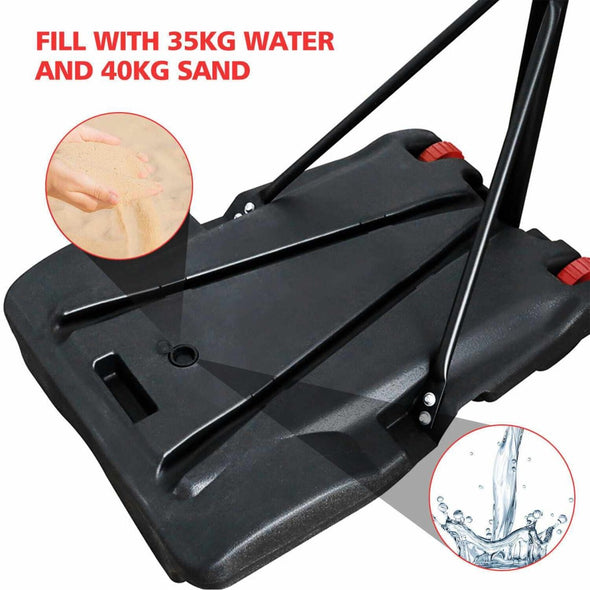 Adjustable Portable Basketball Hoop Stand and Net - Aroflit