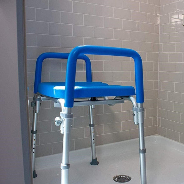 Adjustable Raised Toilet Seat Riser with Arms - Heavy Duty, Portable - Aroflit