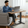 Adjustable Slide Under Couch Laptop Dining Side Table, Portable - Aroflit