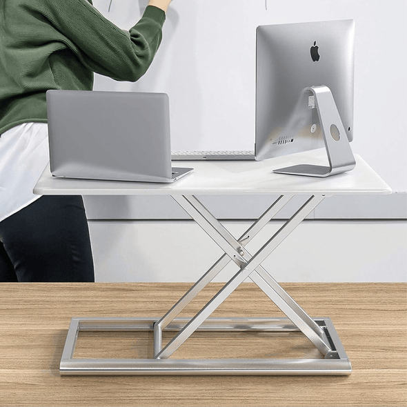 Adjustable Standing Desk Converter, Monitor & Laptop Riser - Aroflit