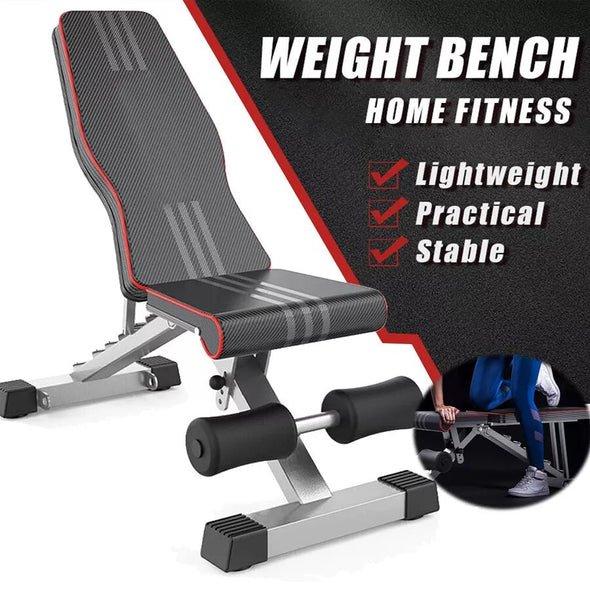 Adjustable Weight Bench for Incline, Decline, Flat Workouts at Home - Aroflit