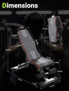 Adjustable Weight Bench for Incline, Decline, Flat Workouts at Home - Aroflit