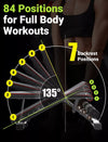 Adjustable Weight Bench for Incline, Decline, Flat Workouts at Home - Aroflit