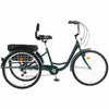 Adult Folding Three - Wheel Tricycle Bike With Backrest - Aroflit