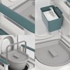 Adults Camping Travel Portable Commode Composting Toilet - Aroflit