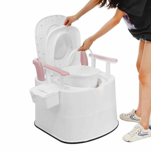 Adults Camping Travel Portable Commode Composting Toilet - Aroflit