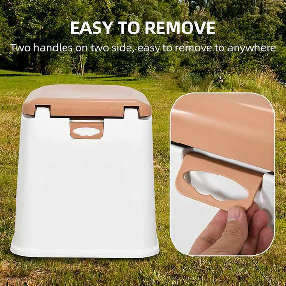 Adults Camping Travel Portable Commode Composting Toilet - Aroflit