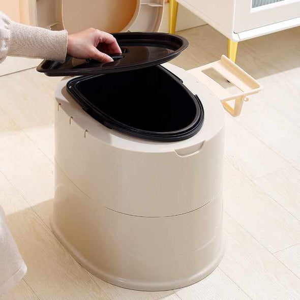 Adults Camping Travel Portable Commode Composting Toilet (5L) - Aroflit
