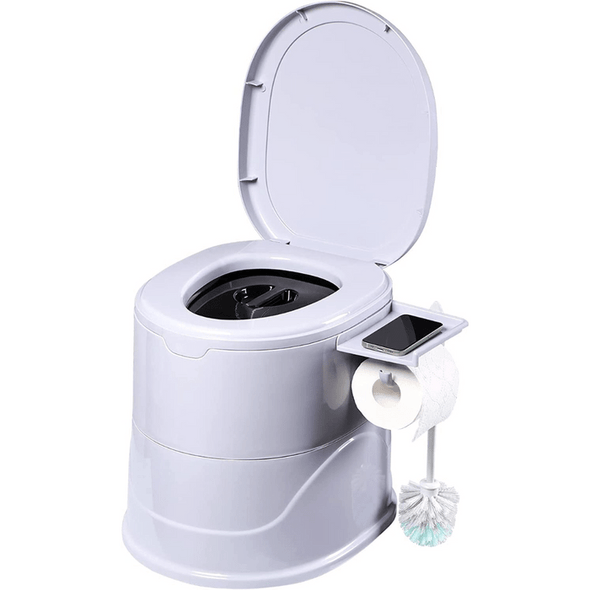 Adults Camping Travel Portable Commode Composting Toilet (5L) - Aroflit