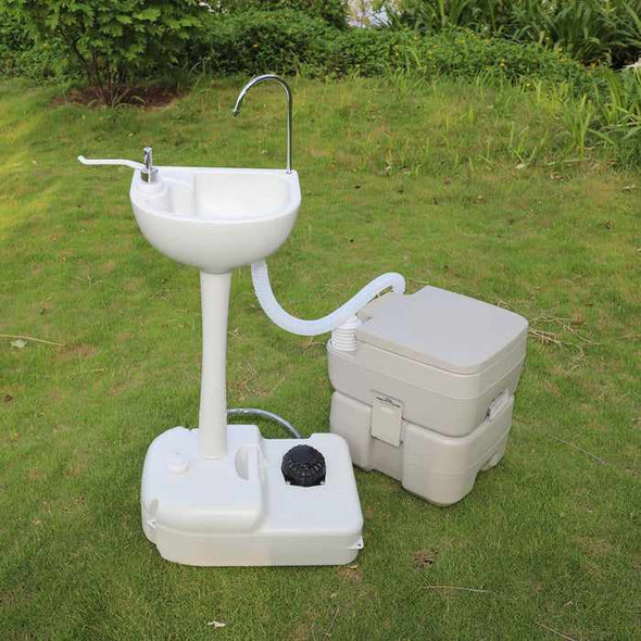 Adults Camping Travel Portable Composting Toilet w/ Sink - Aroflit