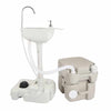 Adults Camping Travel Portable Composting Toilet w/ Sink - Aroflit