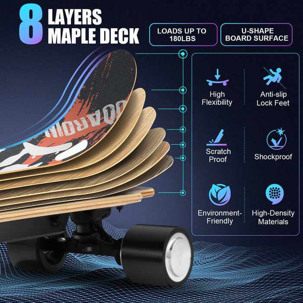 Adults Electric Skateboard With Remote - Aroflit