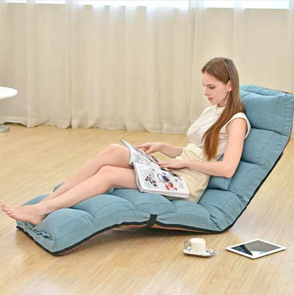 Adults Foldable Floor Lounge Chair With Back Support - Aroflit