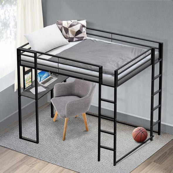 Adults Full Size Loft Bed With Desk Underneath - Aroflit
