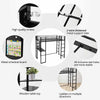Adults Full Size Loft Bed With Desk Underneath - Aroflit
