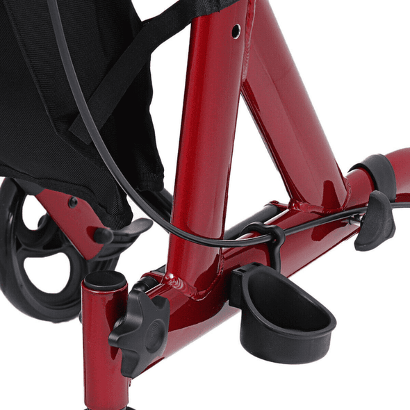 Adults Lightweight Rollator Four Wheeled Upright Walker Seat - Aroflit