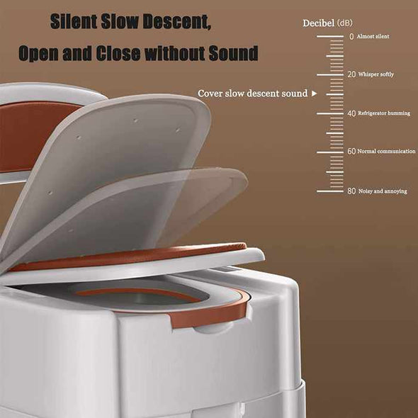 Adults Portable Bedside Toilet Commode Potty Chair - Aroflit
